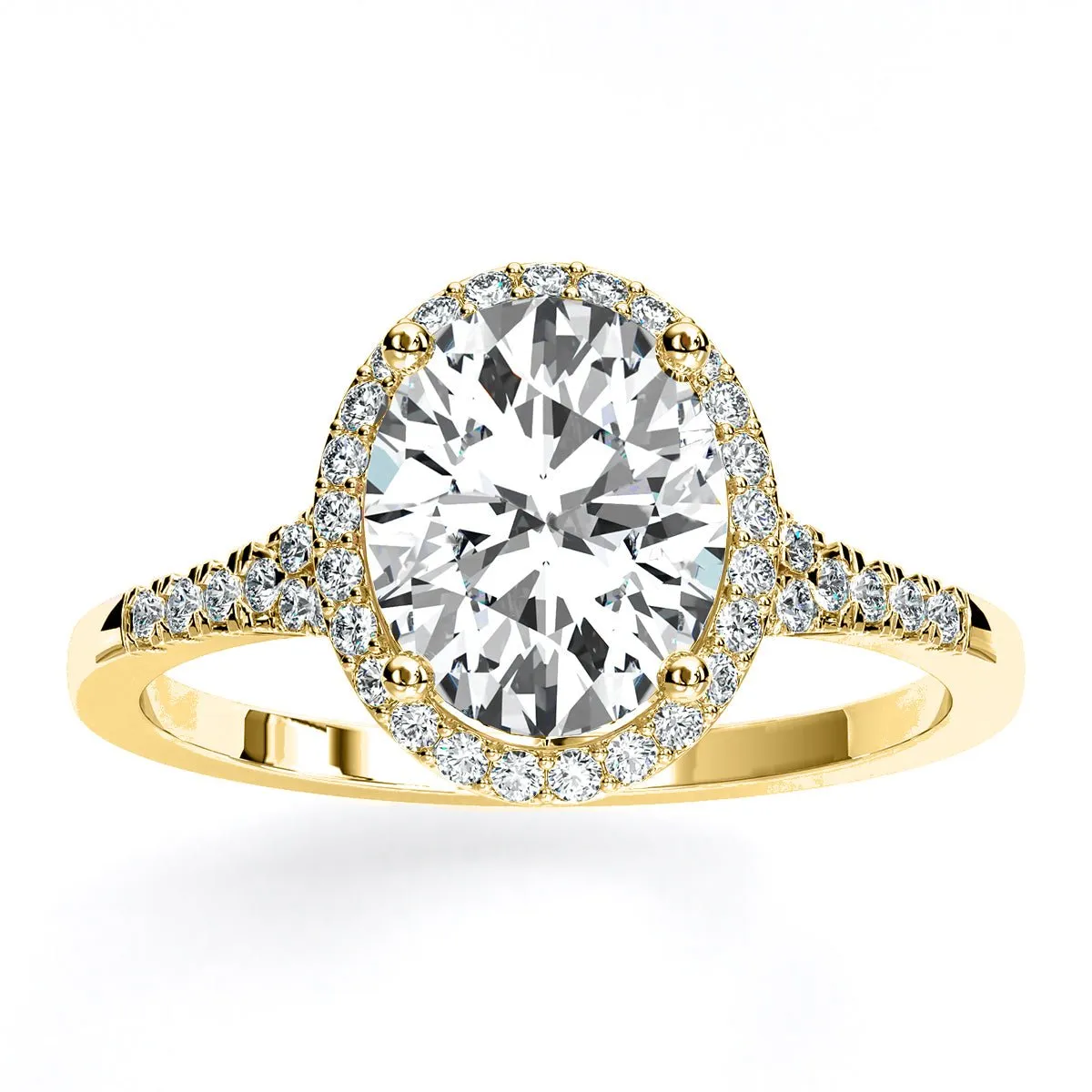 Desert Rose - Oval Diamond Engagement Ring