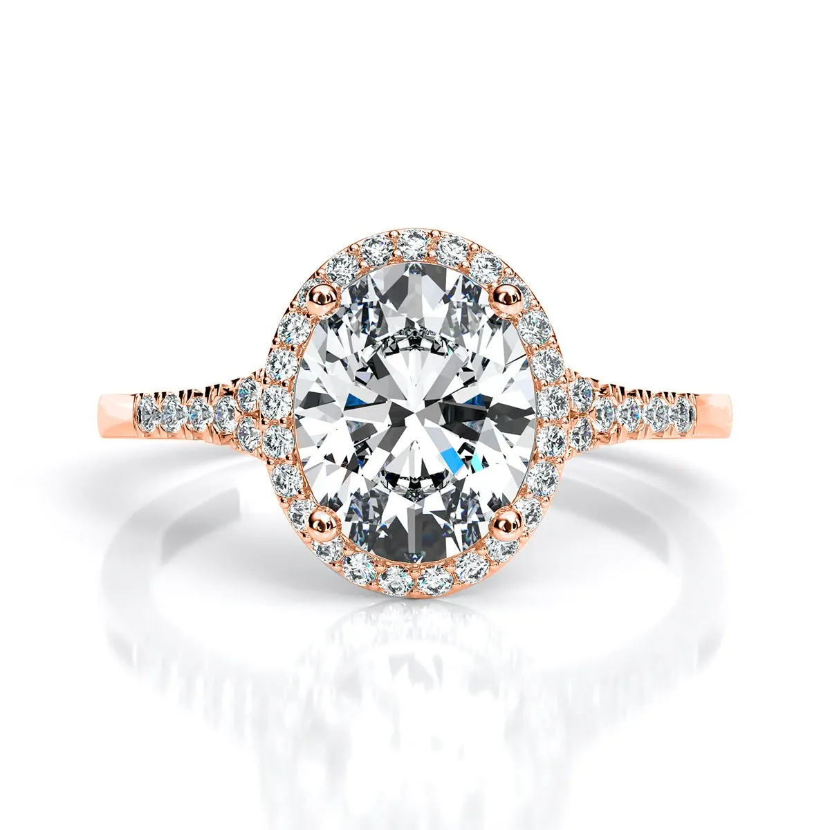 Desert Rose - Oval Diamond Engagement Ring