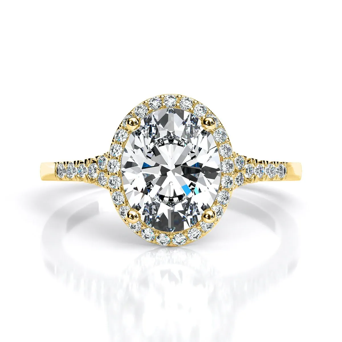 Desert Rose - Oval Diamond Engagement Ring