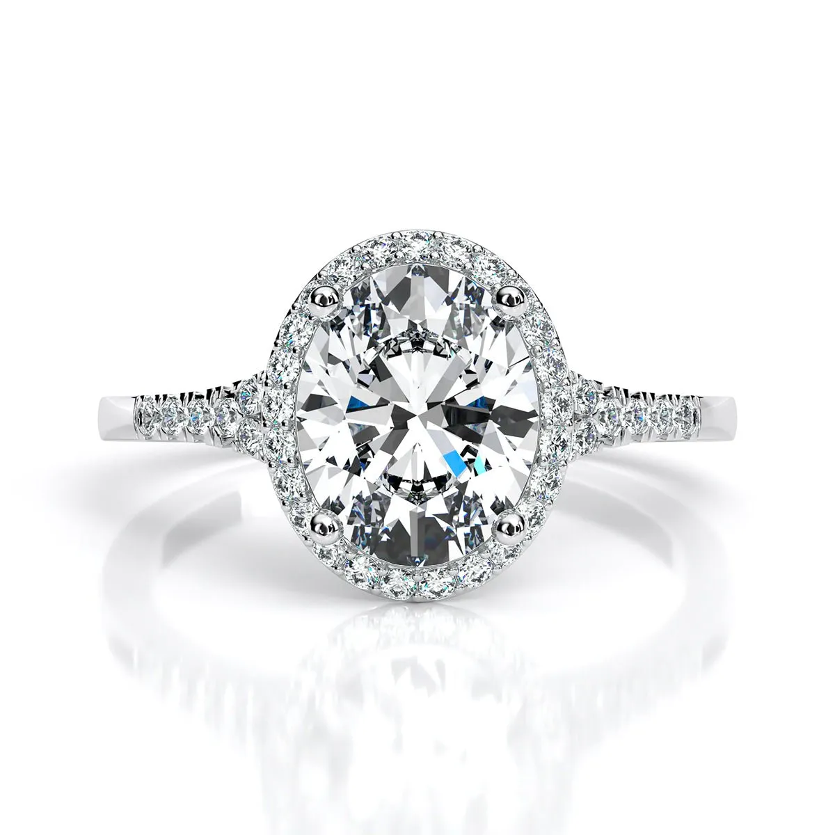 Desert Rose - Oval Diamond Engagement Ring