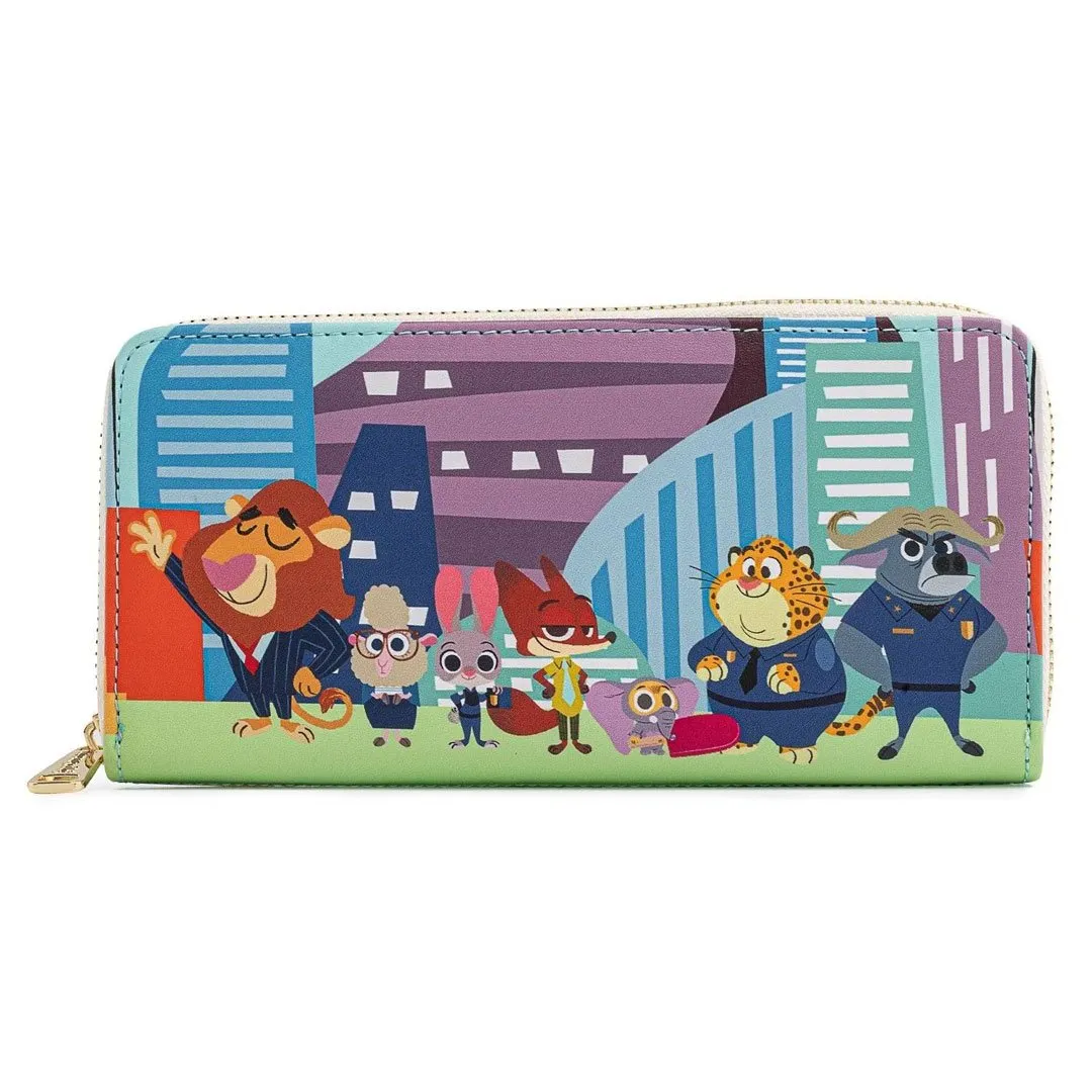 Disney Zootopia Chibi Group Zip-Around Wallet