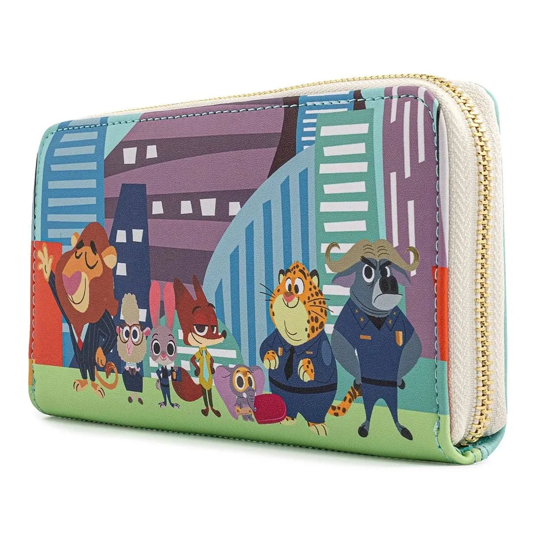 Disney Zootopia Chibi Group Zip-Around Wallet