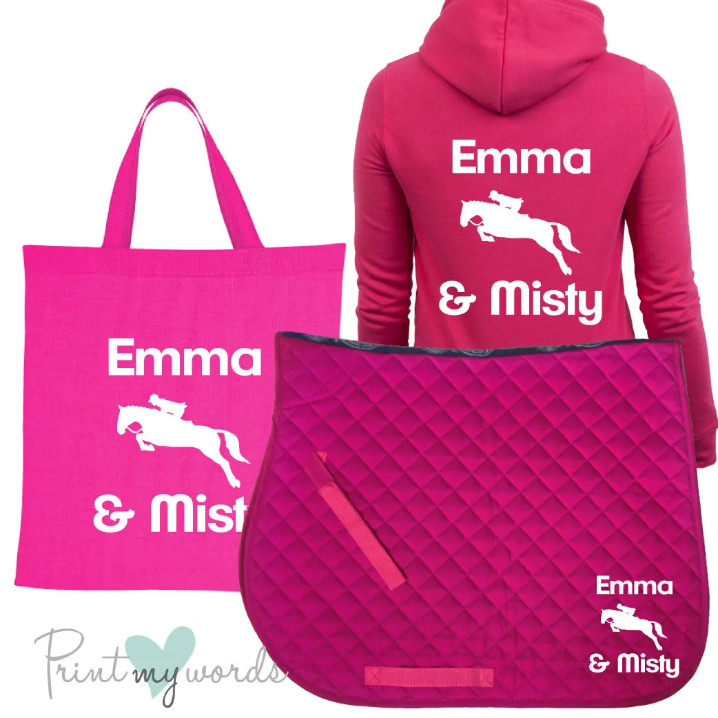 'Dolly' Ladies Personalised Matching Equestrian Set - Jumping Design