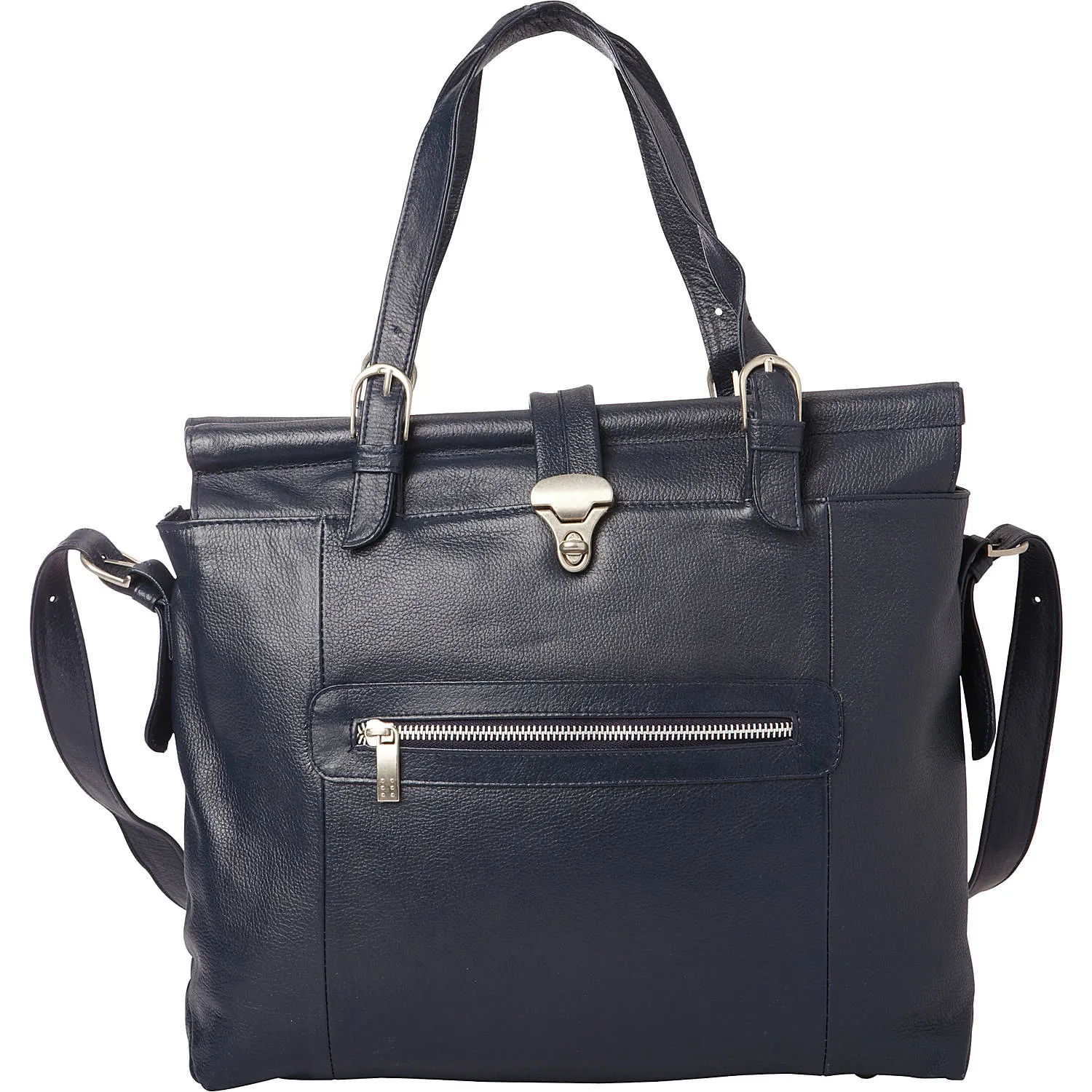 DOUBLE DOWEL ROD LEATHER BAG