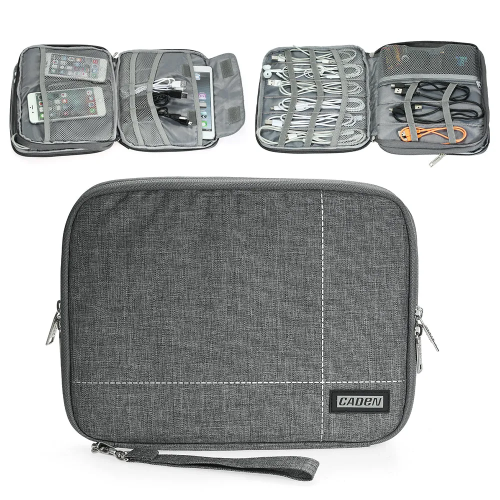 Double Layer Water-resistant Electronic & USB Cable Organizer Bag