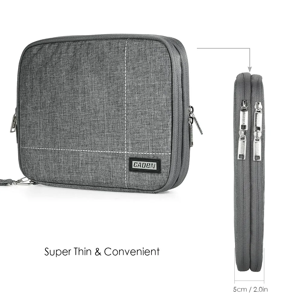 Double Layer Water-resistant Electronic & USB Cable Organizer Bag