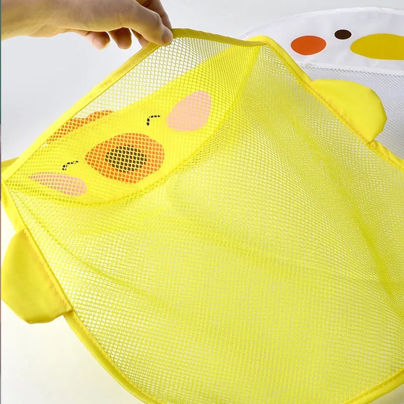 Duck Shape Bathroom Toy Storage Mesh Bag