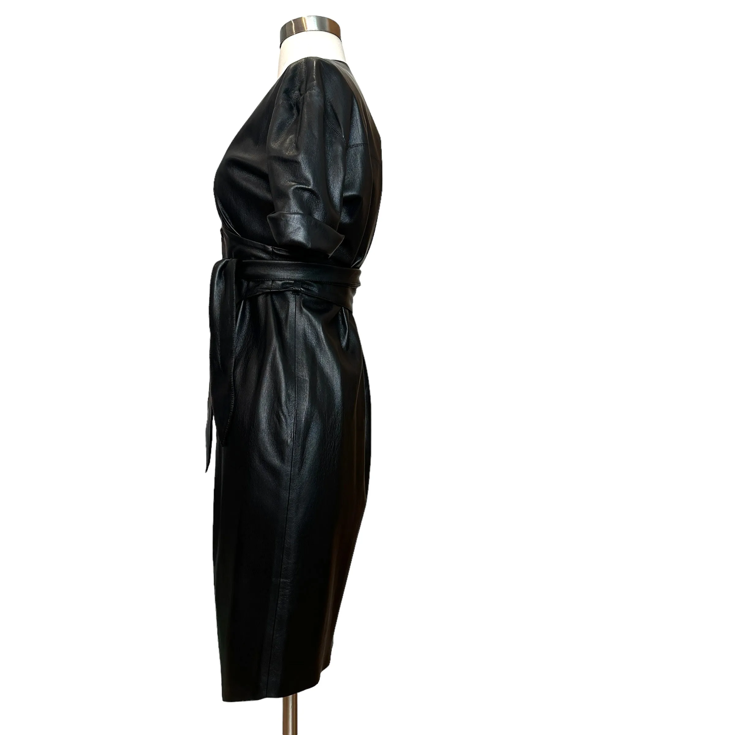 Faux-Leather Dress - XS