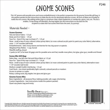 Gnome Scones Pattern