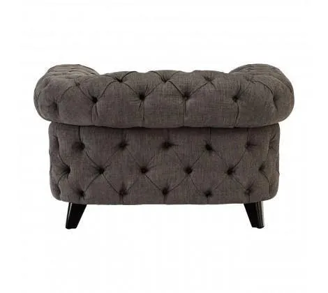 Grey Fabric Armchair