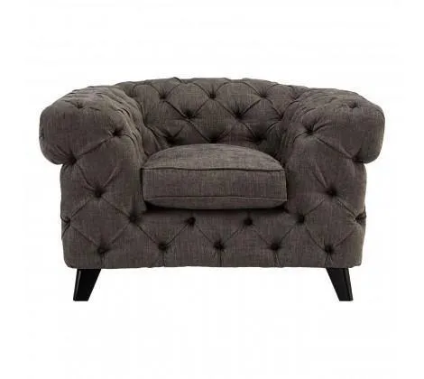 Grey Fabric Armchair