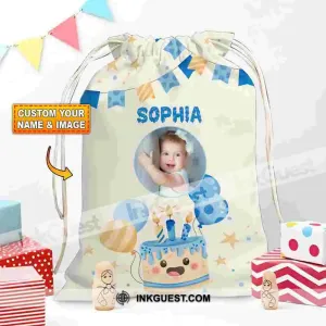 Happy Kid Birthday Bag Personalized Christmas String Bag