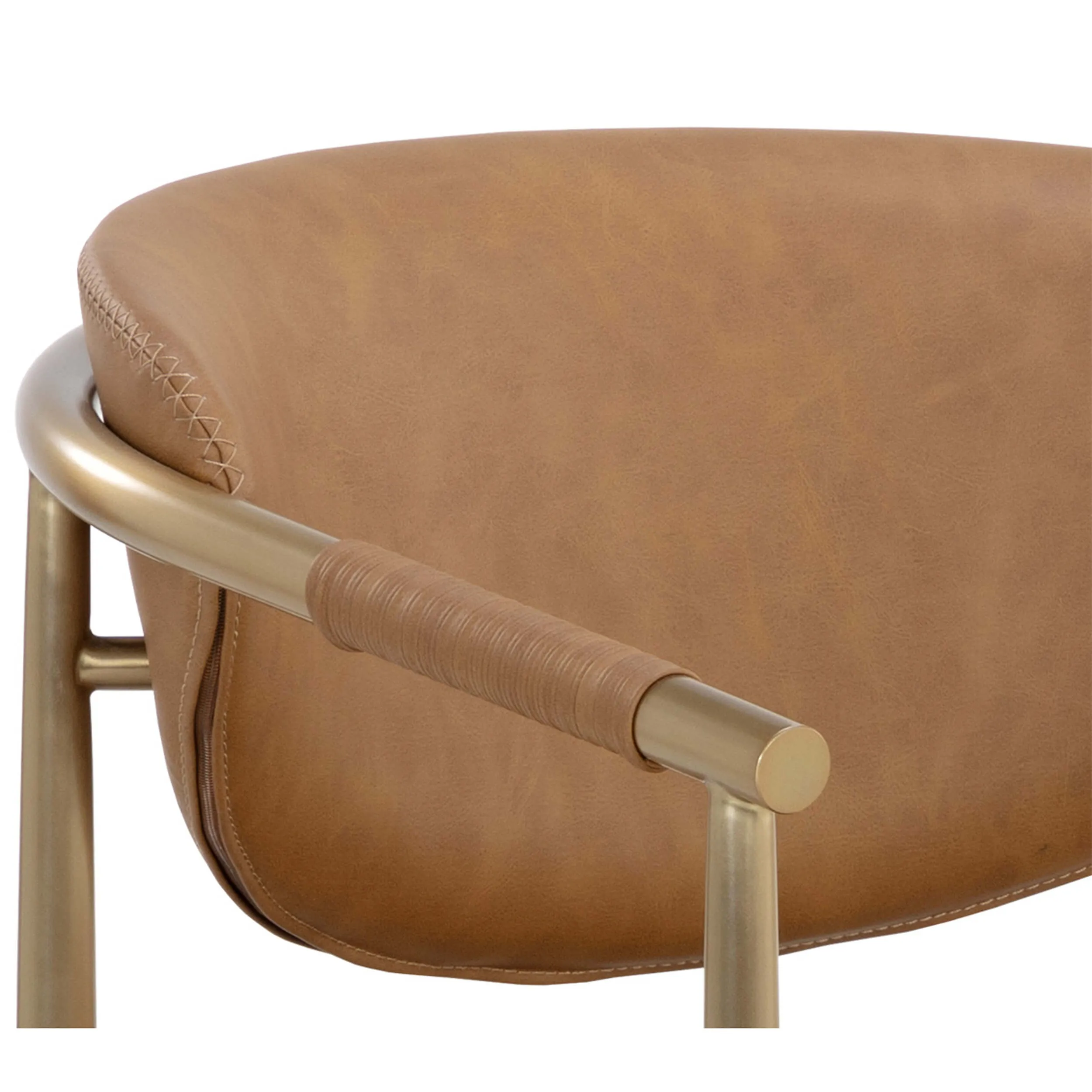 Heloise Arm Chair, Milliken Cognac, Set of 2