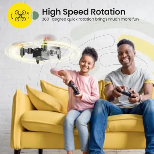 Holy Stone HS190 Drone for Kids, Mini Drone with One-Key Takeoff/Landing, 3D Flips, 3 Speeds and Auto Hovering, Gifts Toys for Boys and Girls, Red