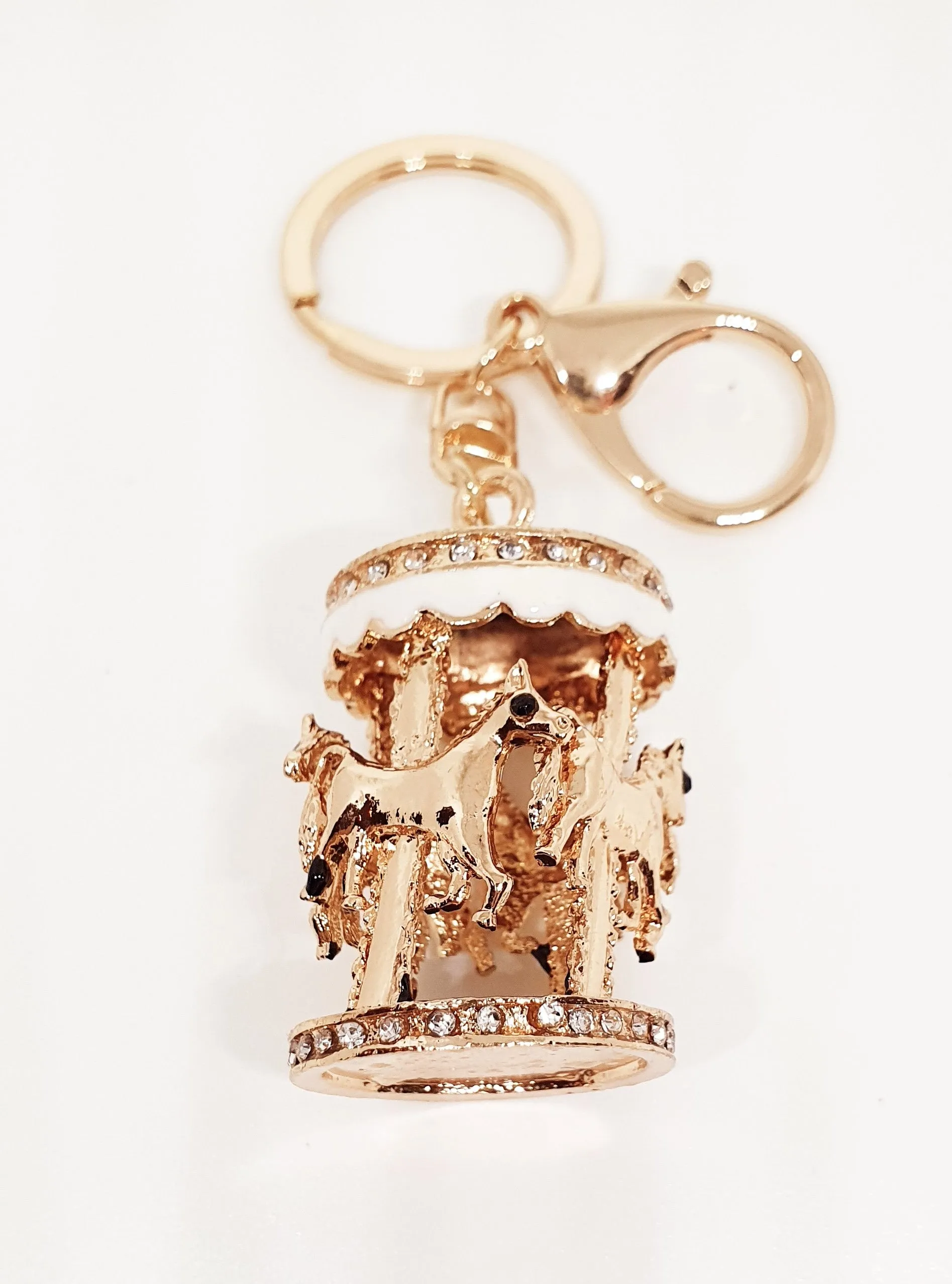 Horse Carousel Bag Charm & Key Chain