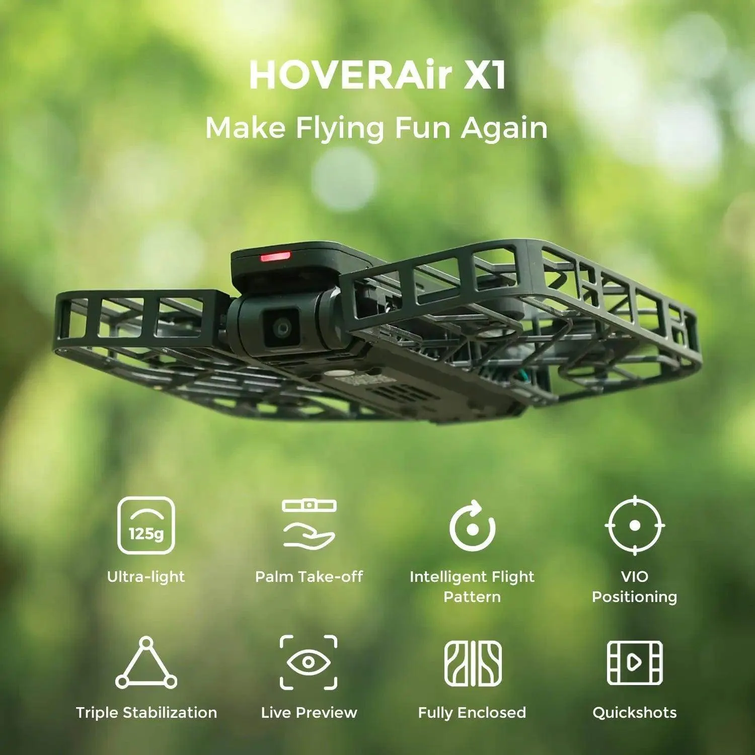 HOVER Air X1 Selfie Drone Mini Action Drone