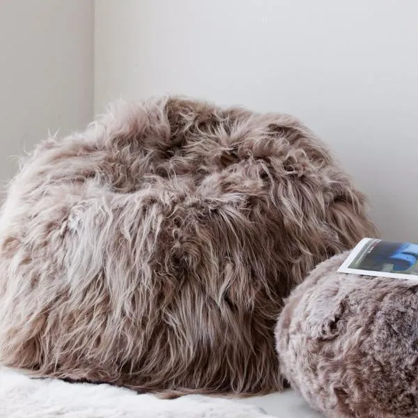 Icelandic Sheepskin Bean Bag (Long Wool)