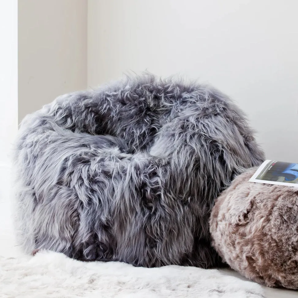Icelandic Sheepskin Bean Bag (Long Wool)