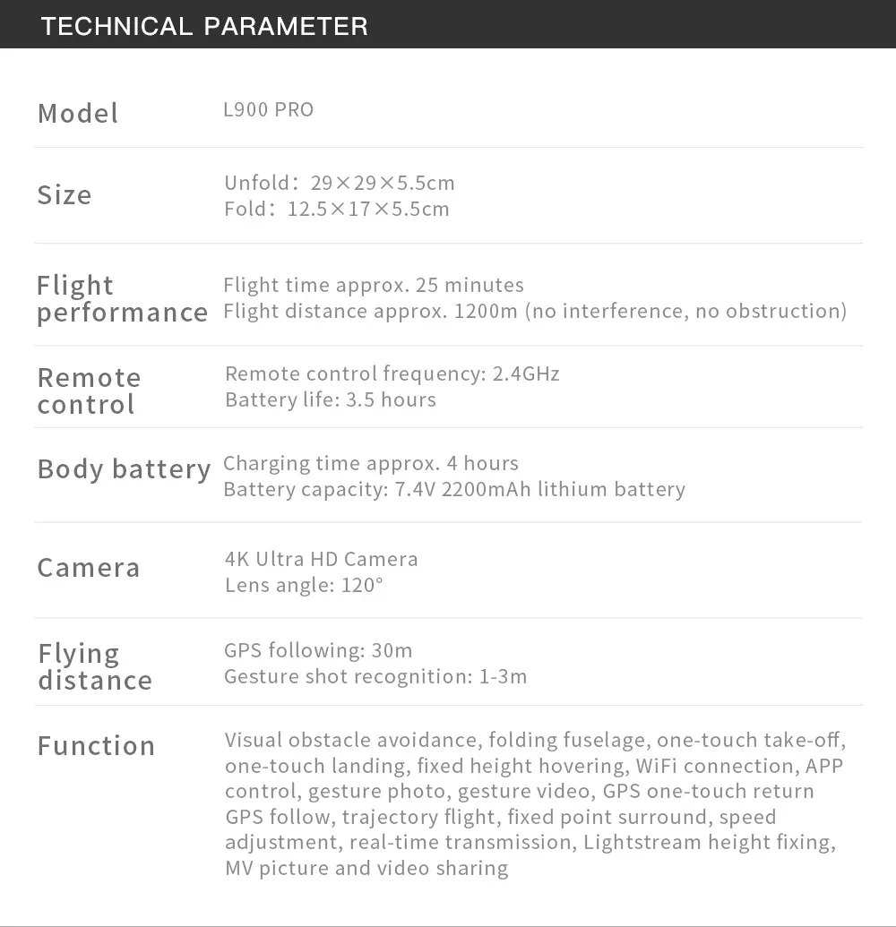 iSL900 Pro 4K Drone