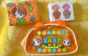 Japan Maki Yoko Aishiteruze I Love You Baby Limited Cosmetic Plastic Bag Set