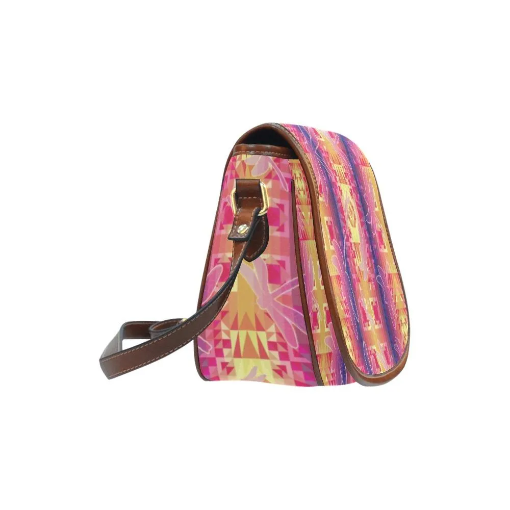 Kaleidoscope Dragonfly Saddle Bag/Large