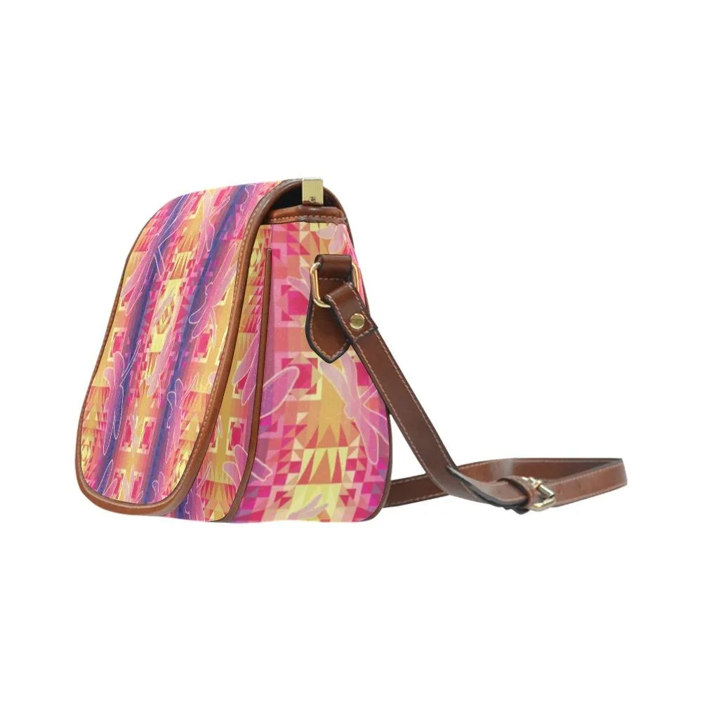 Kaleidoscope Dragonfly Saddle Bag/Large