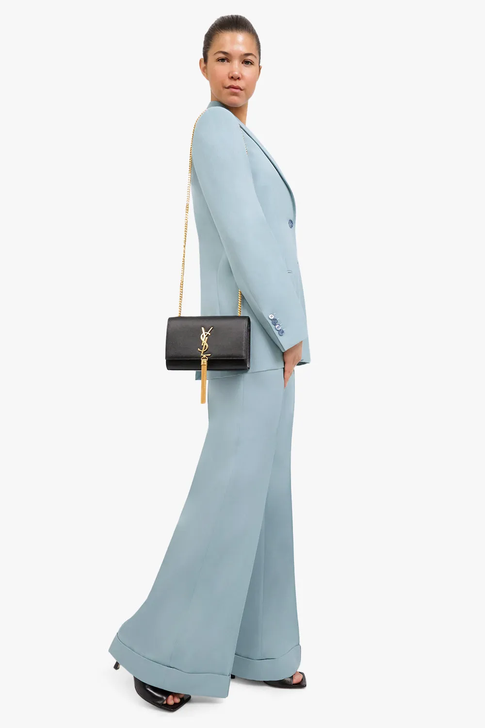 KATE SMALL TASSEL BAG | BLACK/GOLD