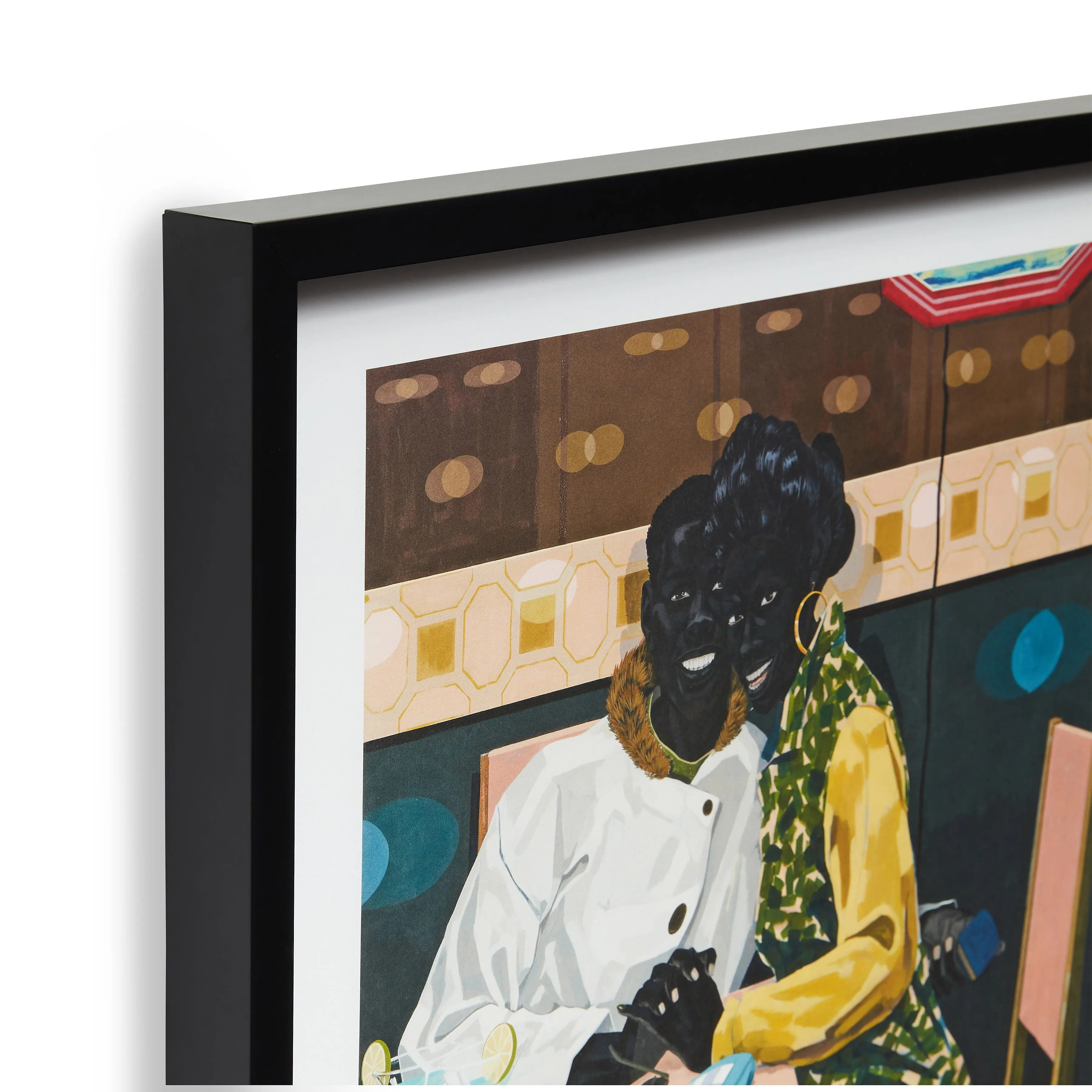 Kerry James Marshall Untitled (Club Couple 2014) Framed Poster