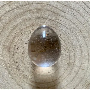 Large Clear Quartz Yoni Egg