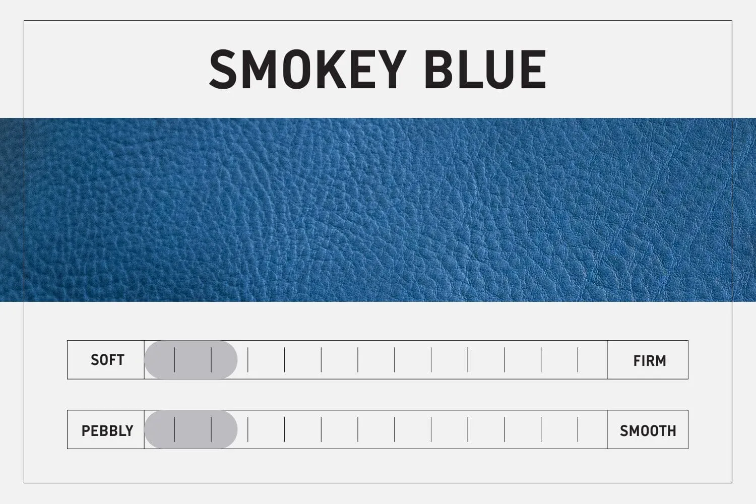 LEATHER BUCKET BAG - LARGE - SMOKEY BLUE