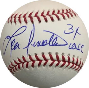 Lou Piniella Autographed Rawlings Official Major League Baseball (PSA) w/ W.S. Champs Inscription
