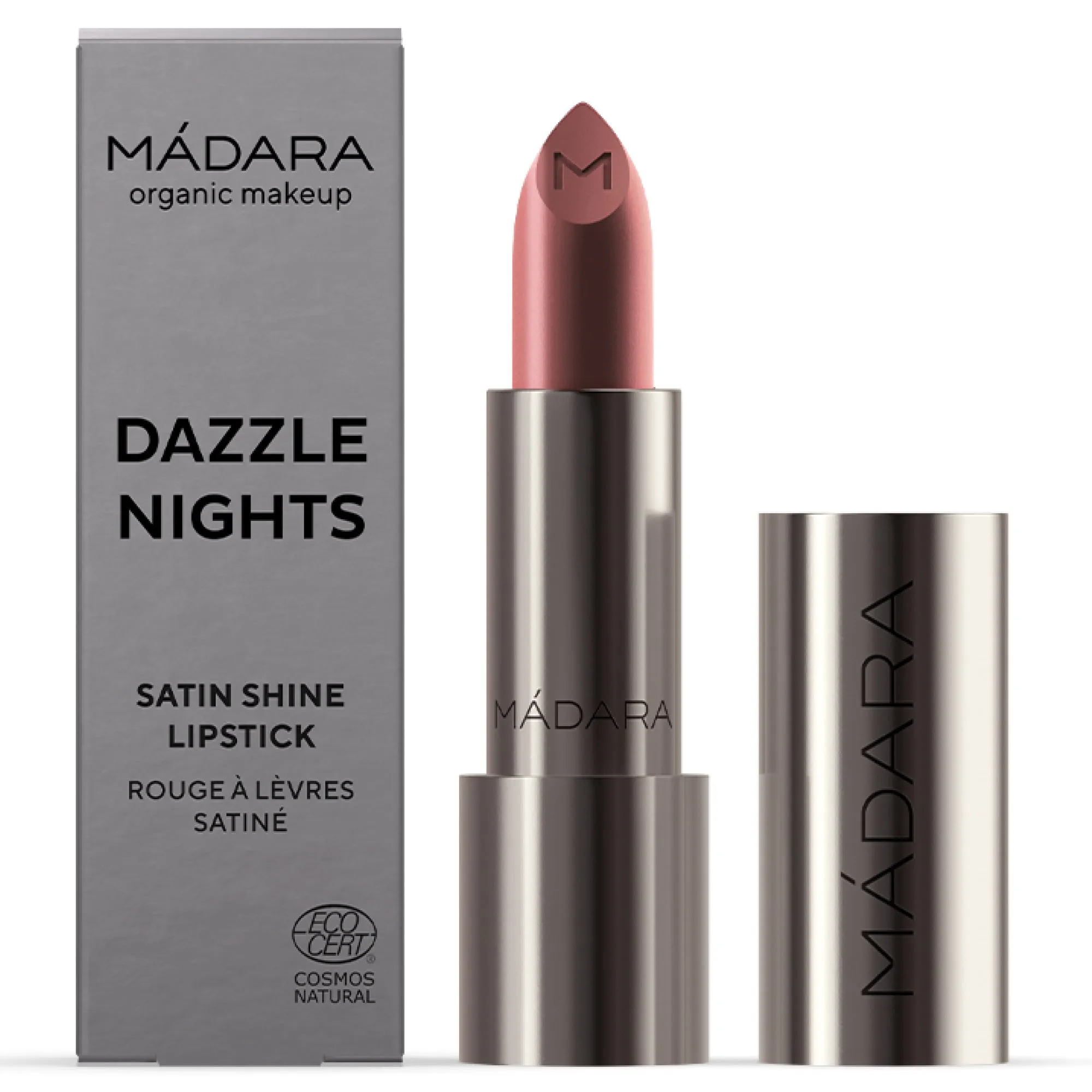 MADARA DAZZLE NIGHTS Satin Shine Lipstick, #501 FLATTERY 3.8g