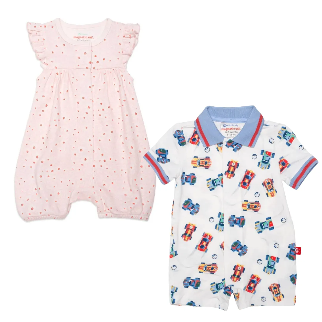 Magnetic Short Sleeve Rompers