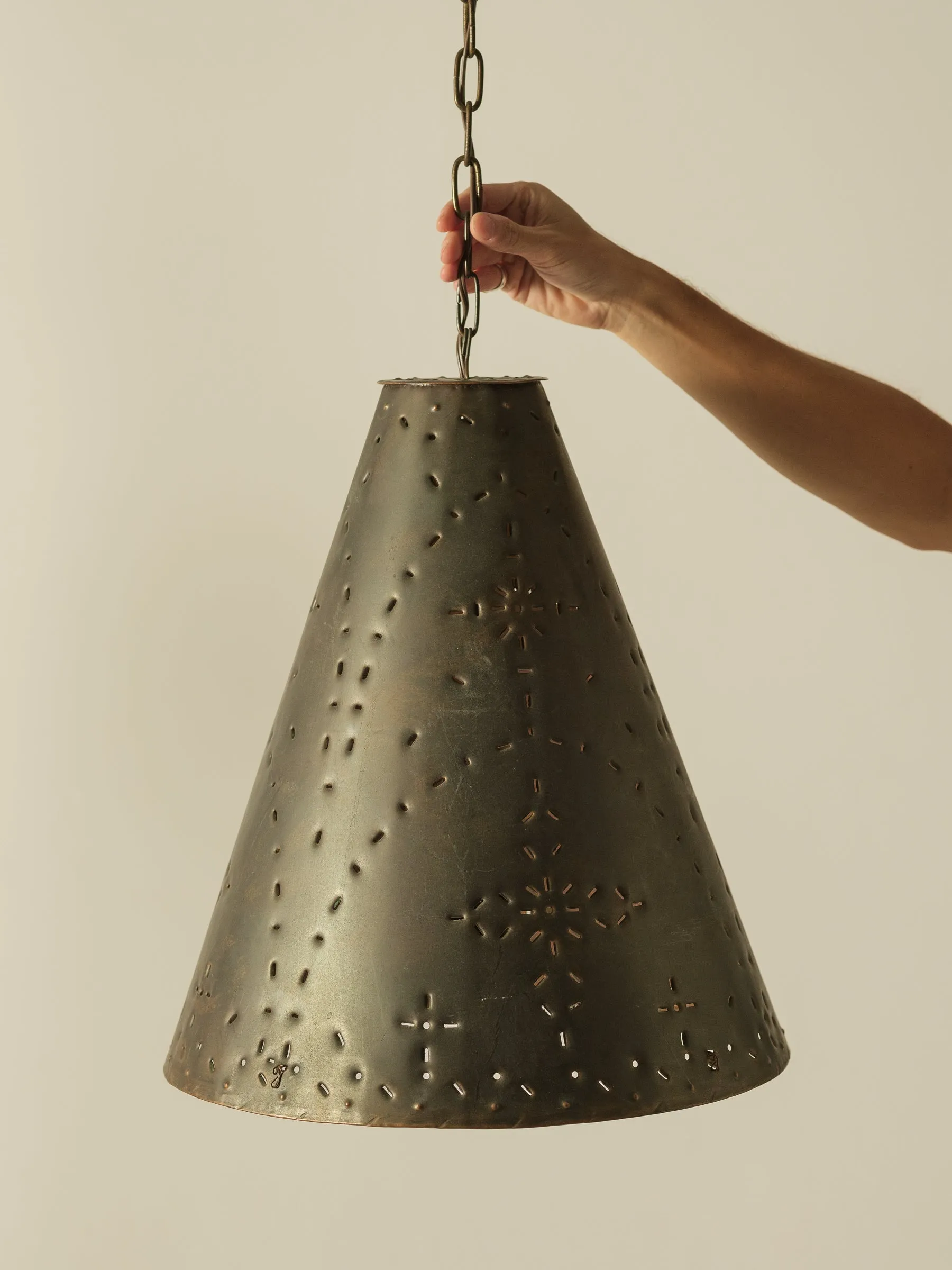Magnificent Perforated Cone Pendant