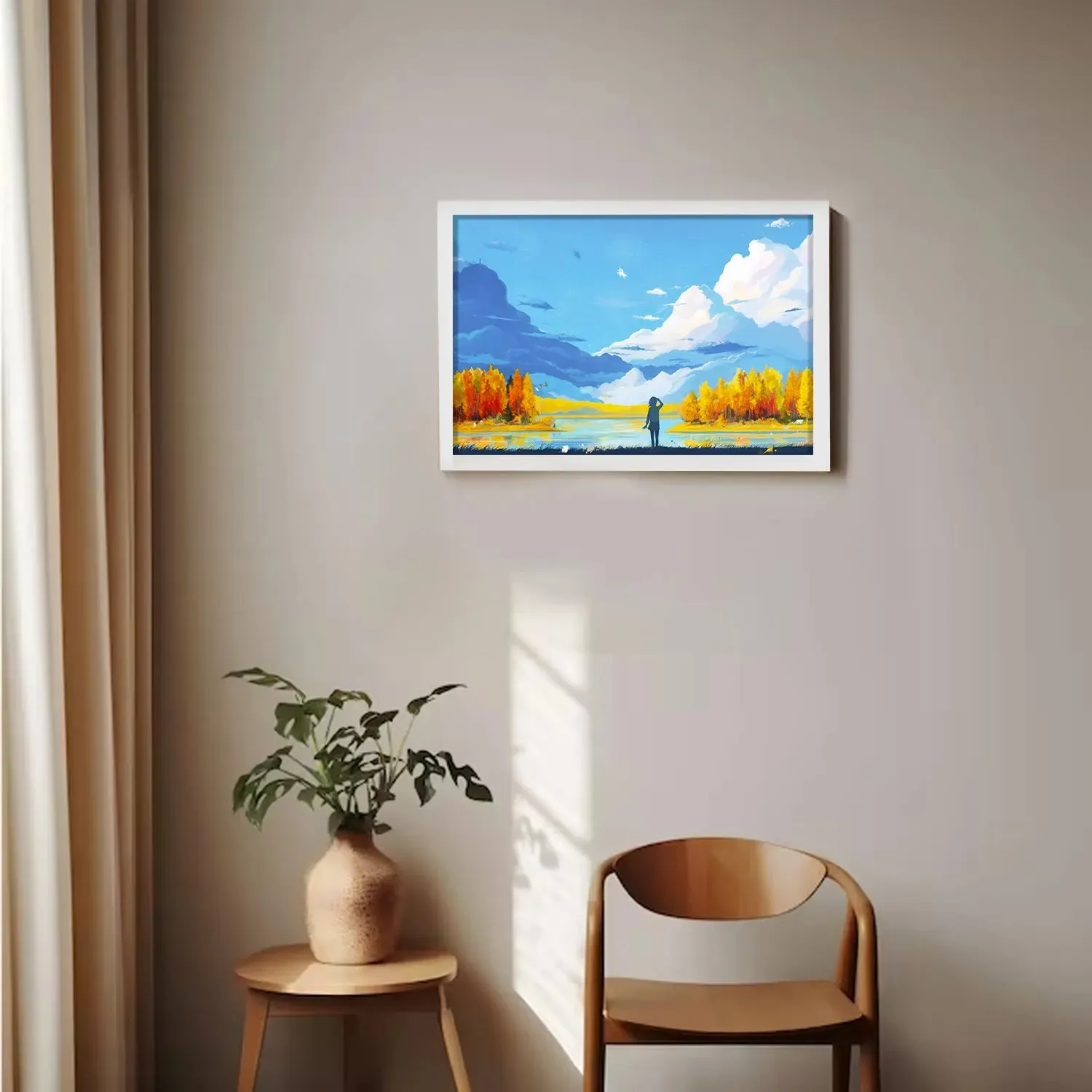 Magnificent View Of Sea Tree And Sky