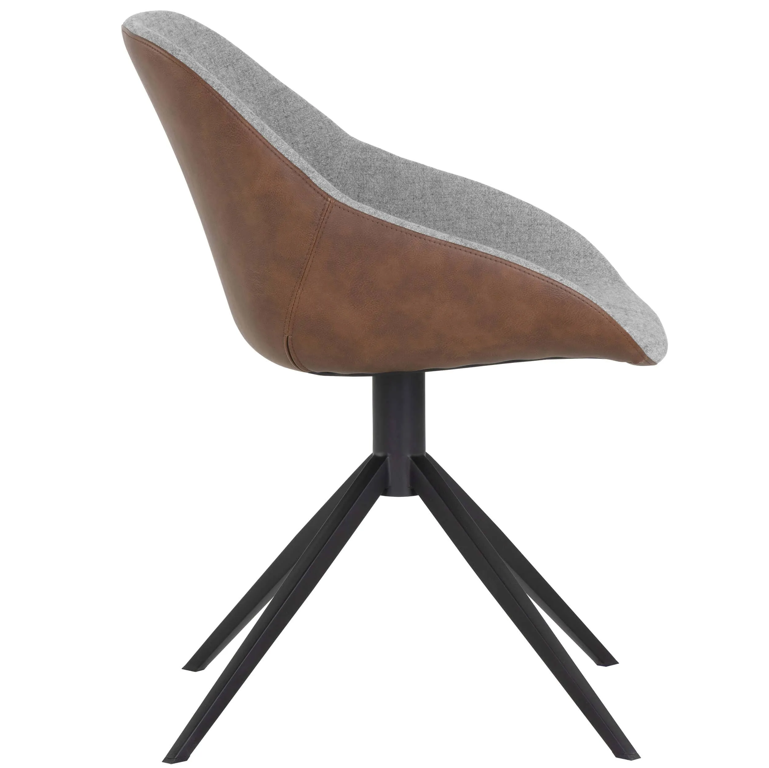 McCoy Swivel Dining Chair, November Grey, Set of 2