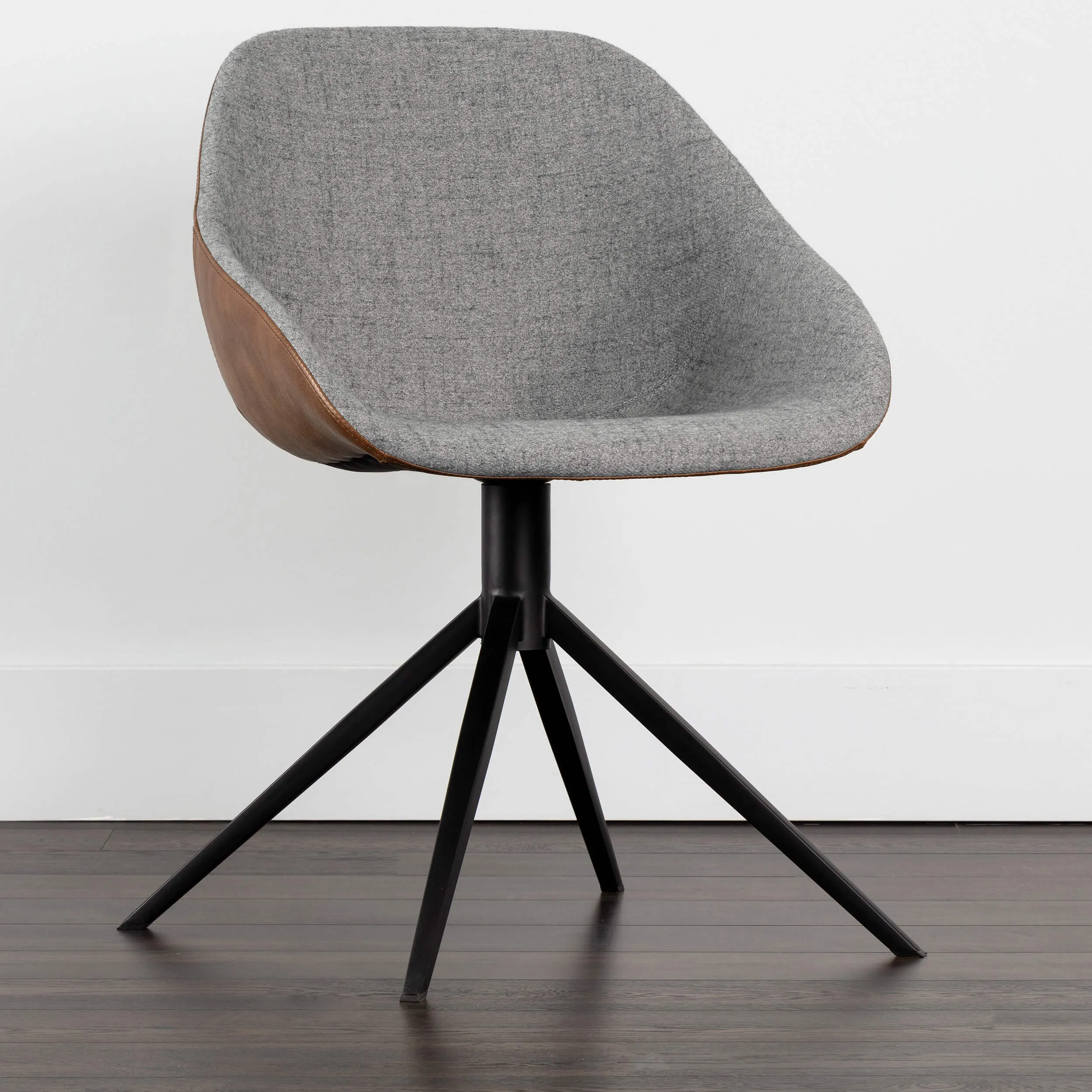 McCoy Swivel Dining Chair, November Grey, Set of 2