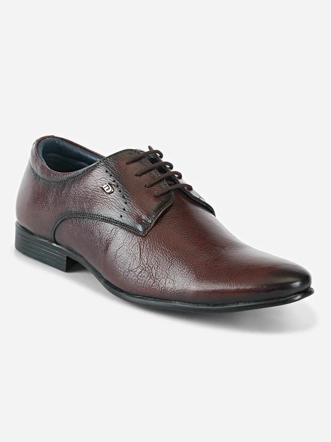 Men's Wine Two Tone Regular Toe Lace Up Formal (ID2186)