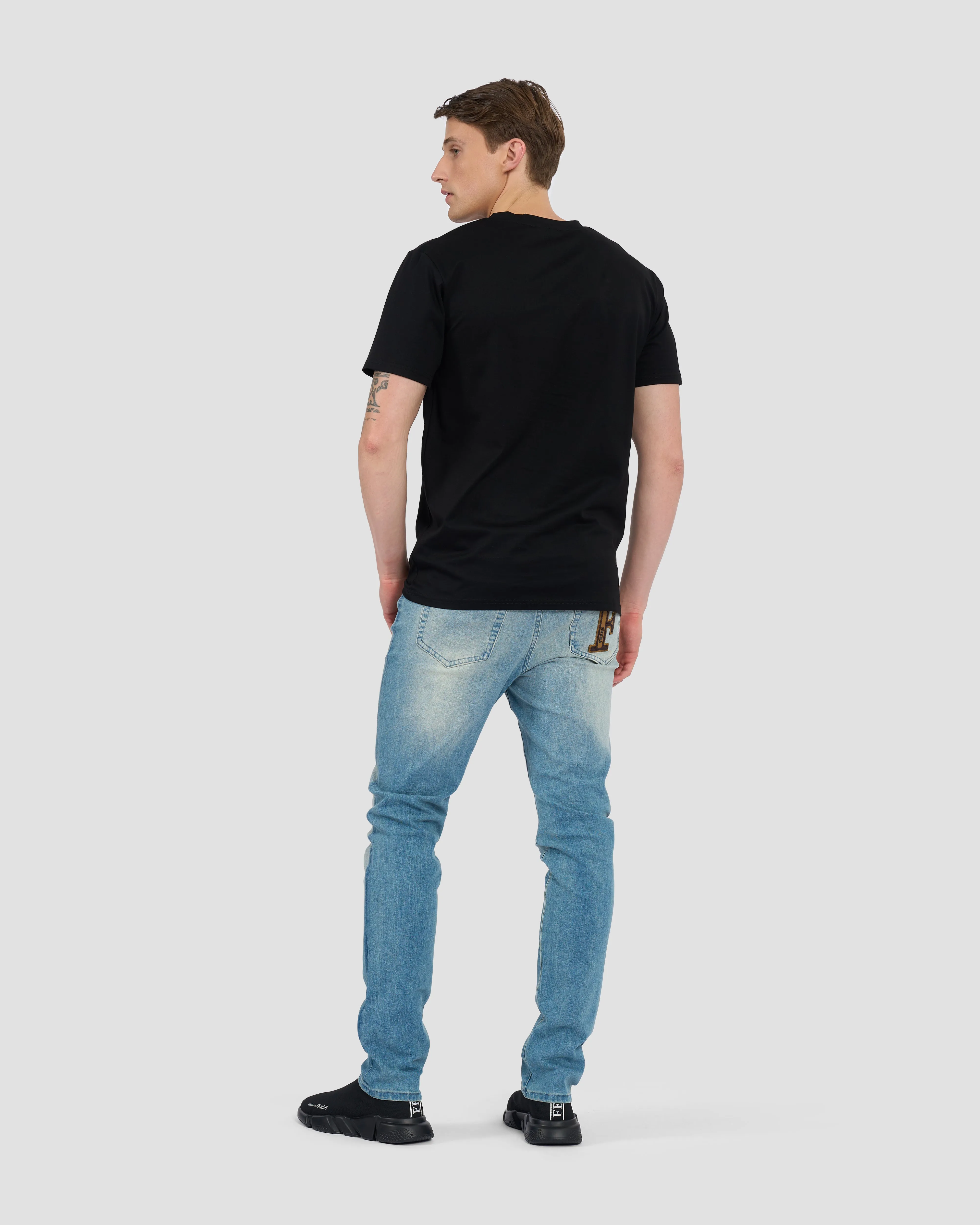 Metal Brand Patched T-Shirt