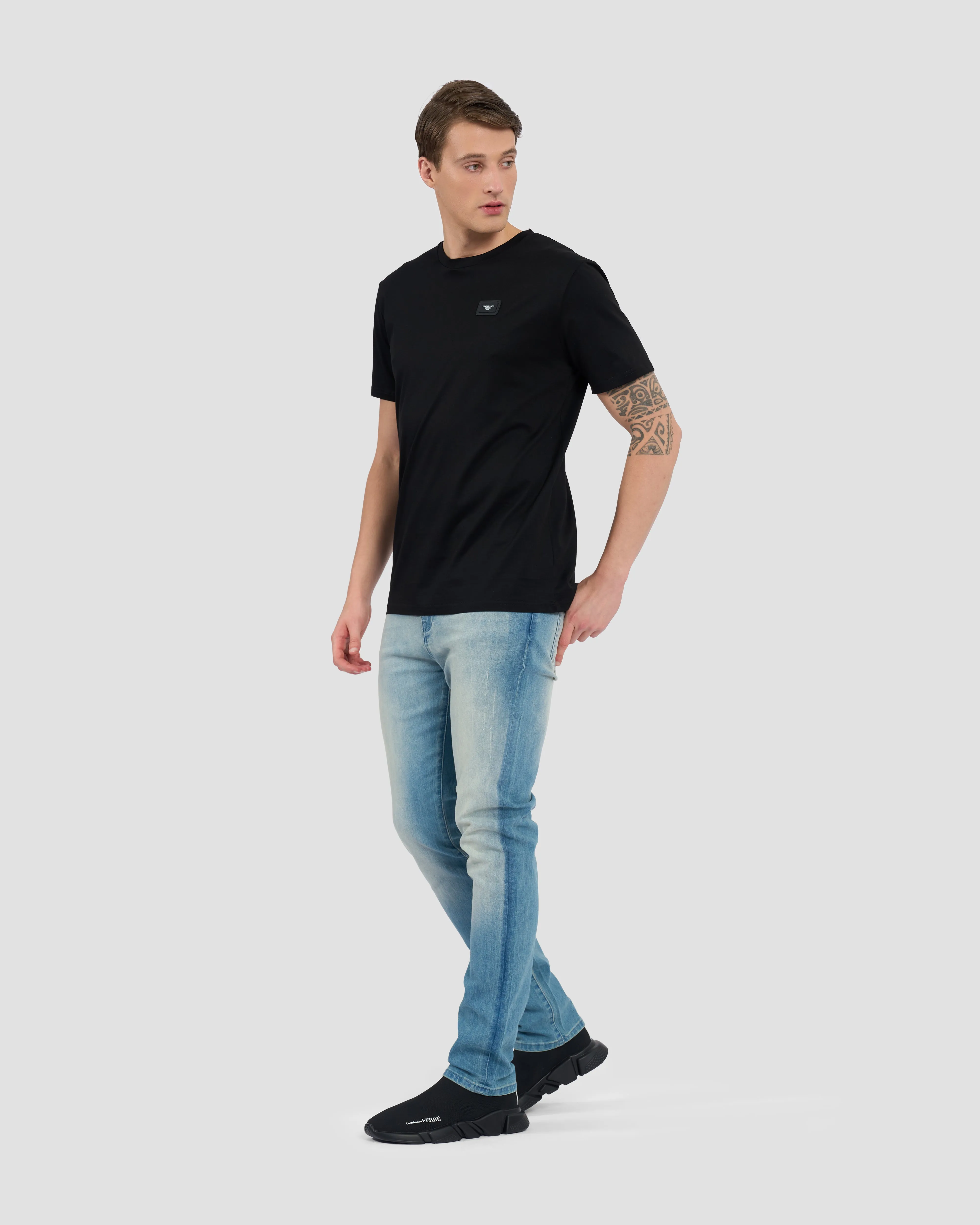 Metal Brand Patched T-Shirt