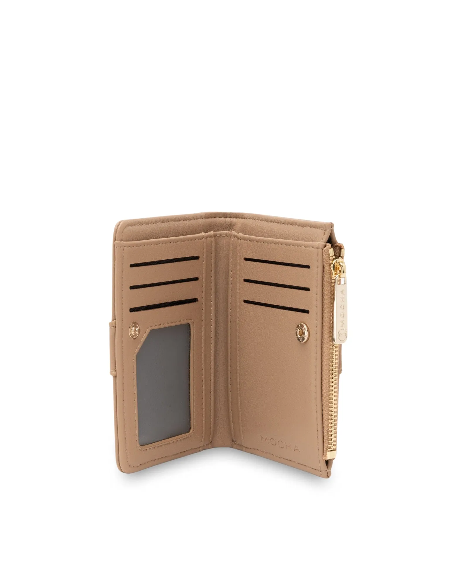 Mocha Paloma Small Wallet- Camel