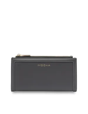 Mocha Stella Long Wallet- Slate Grey Mocha Stella Long Wallet- Slate Grey