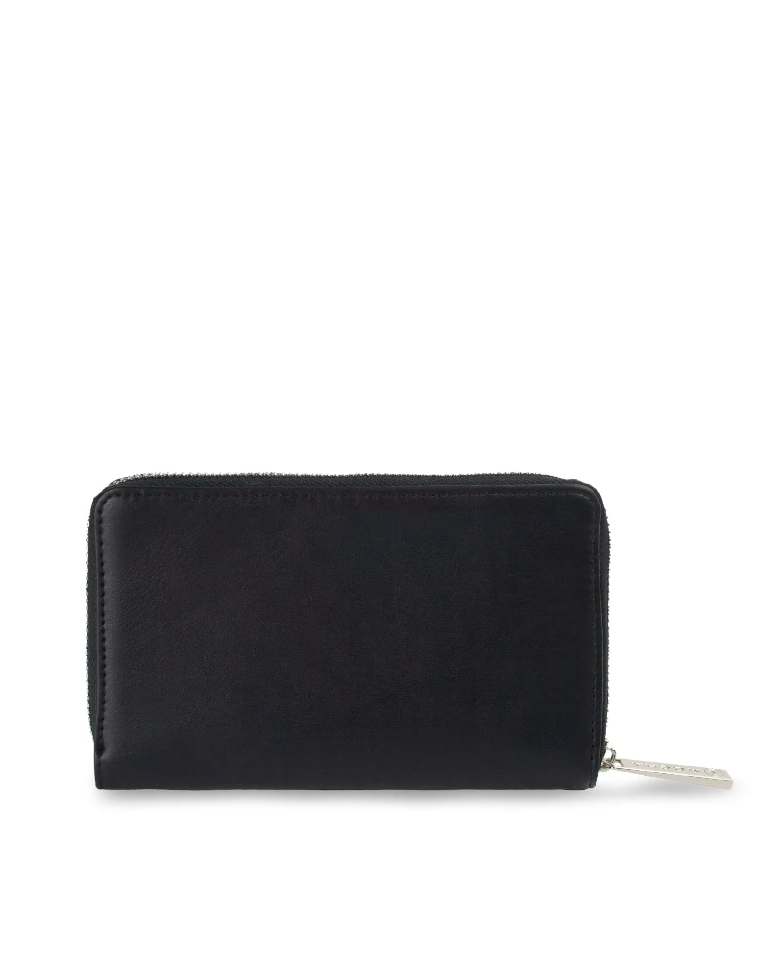 Mocha Tessa Long Wallet- Black