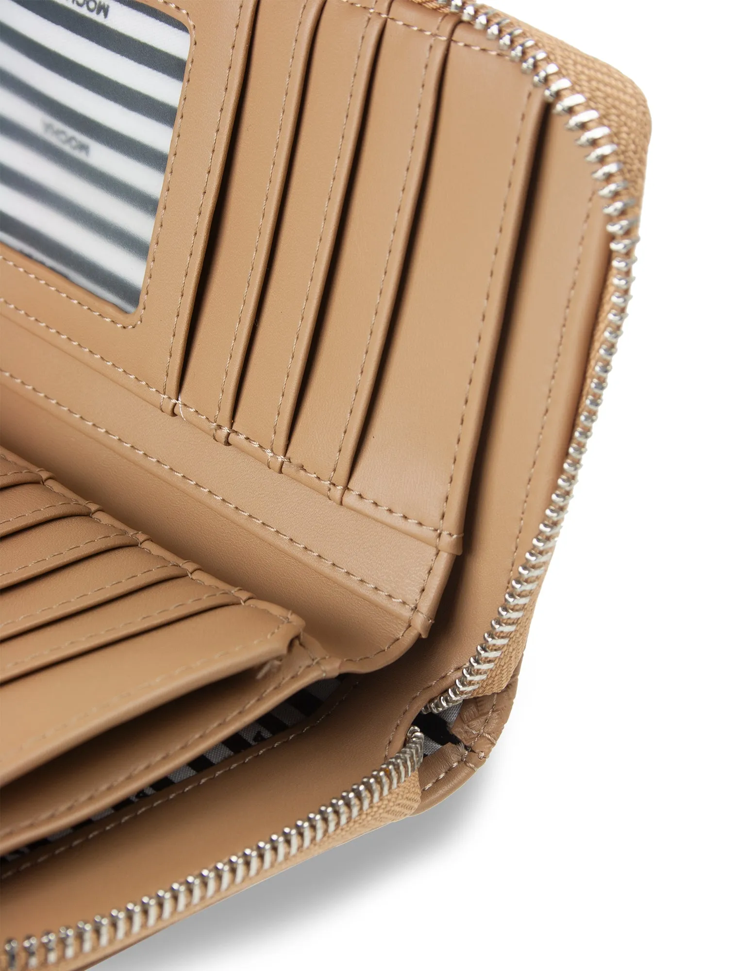 Mocha Tessa Long Wallet- Taupe