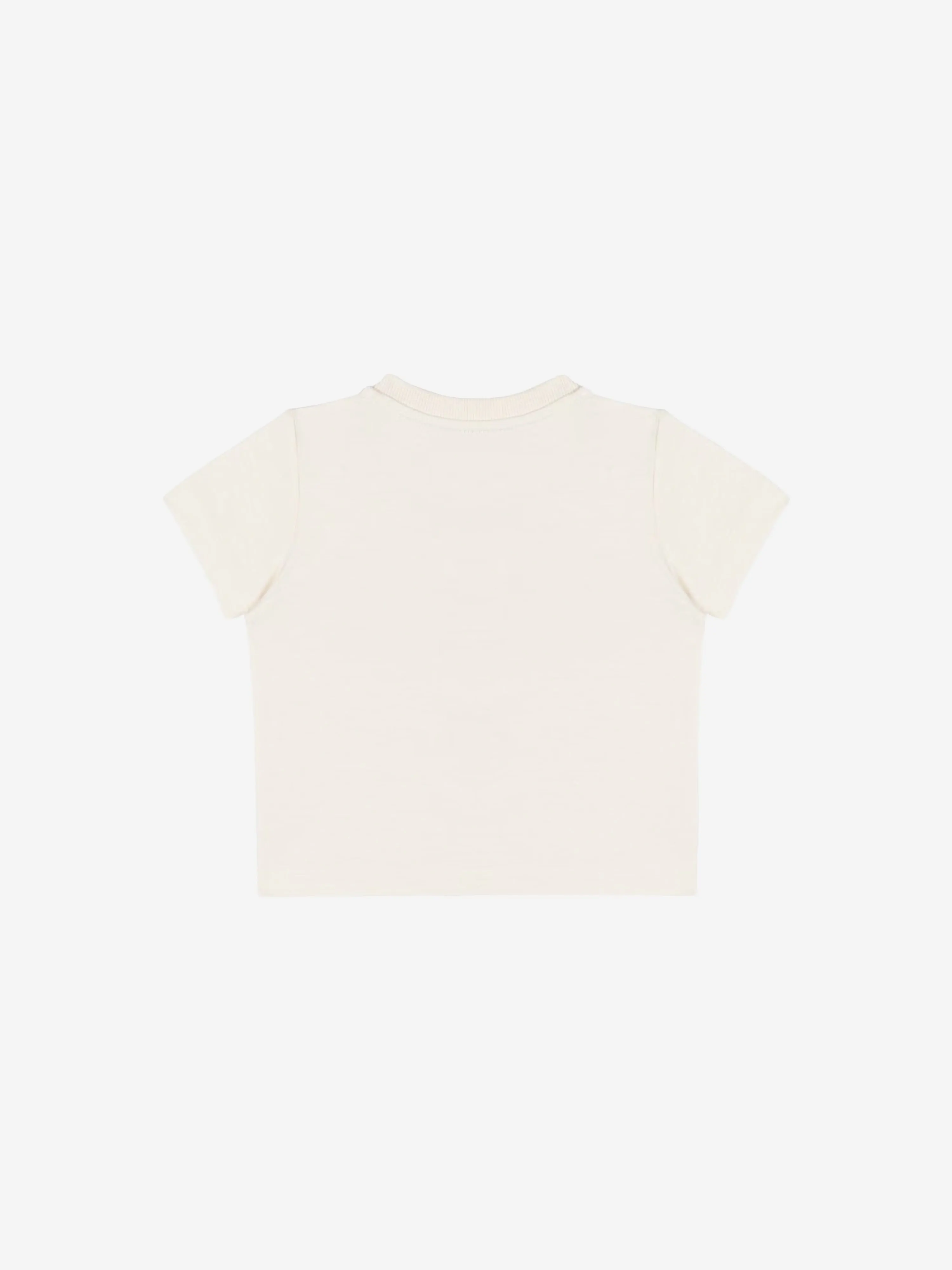 Moschino Baby Teddy Logo T-Shirt in Ivory