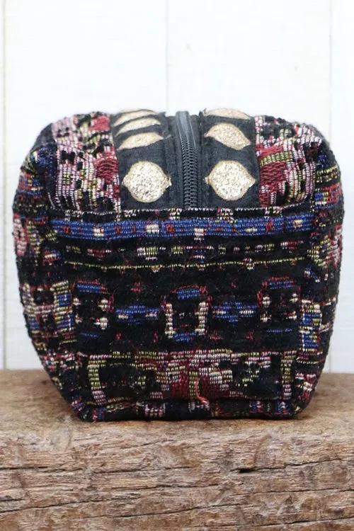 Multi Jacquard Stripe Make Up Bag