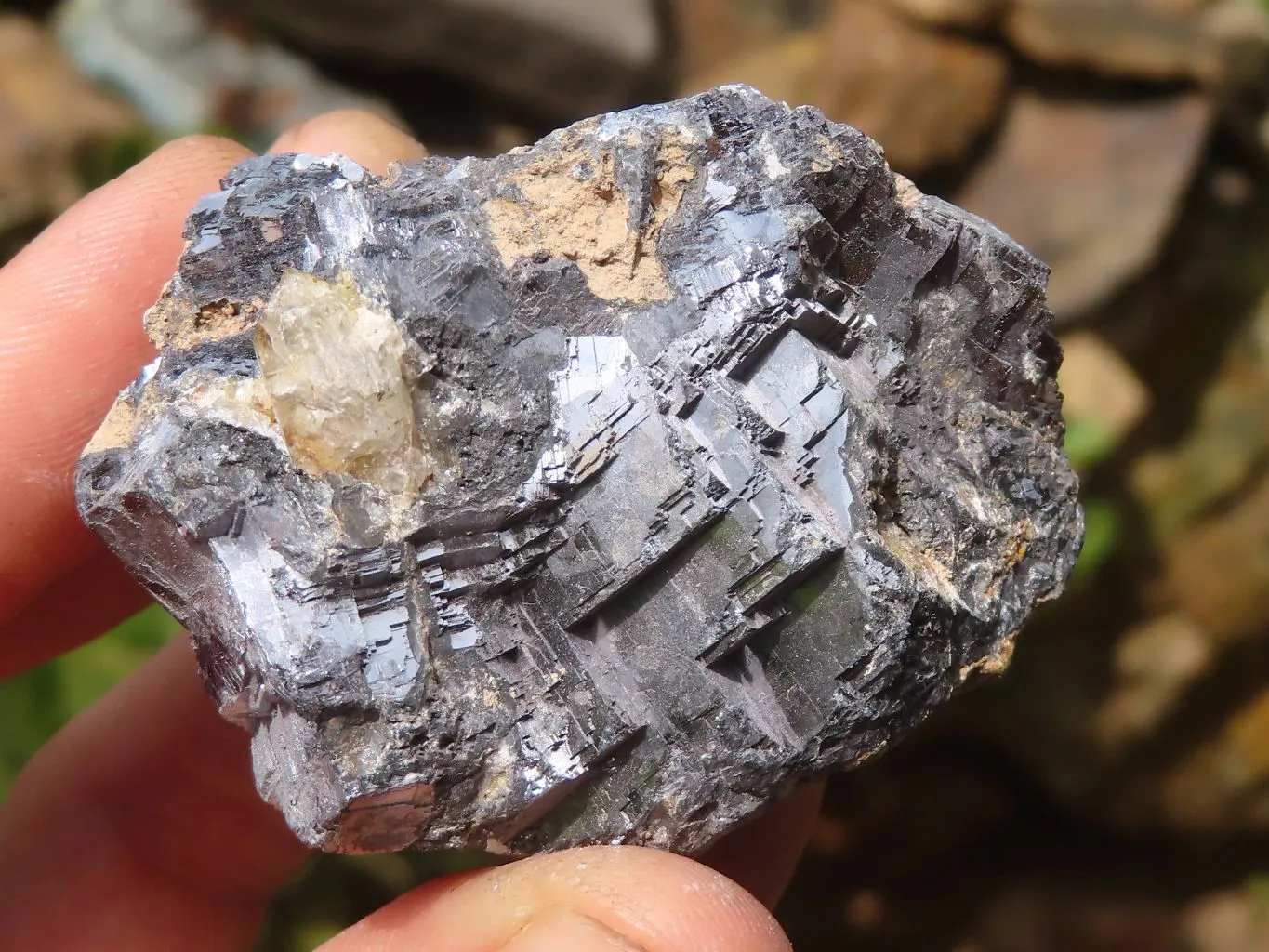 Natural Rare Silver Lead Galena Specimens x 7 From Namibia