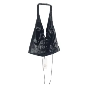NEW Halter Cross Strap Black XS