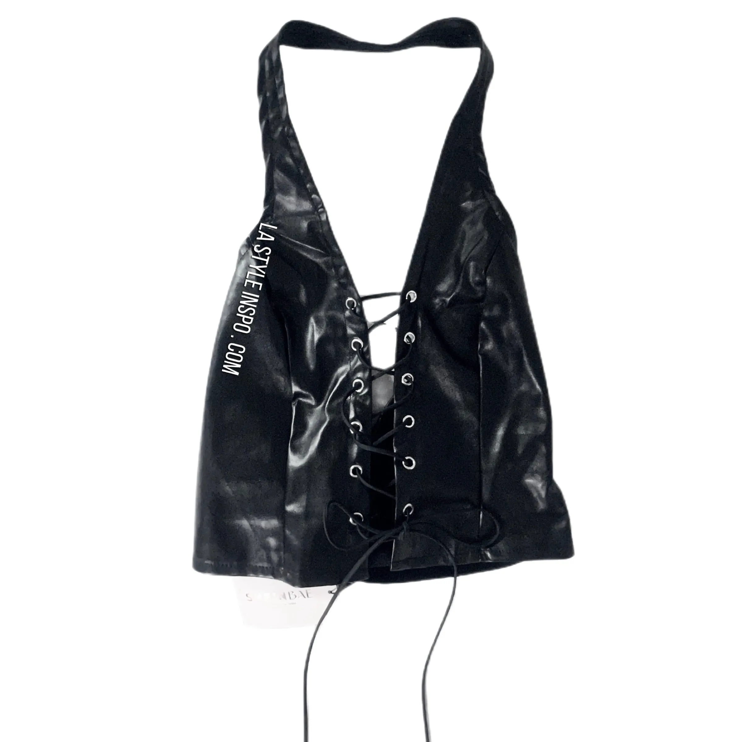 NEW Halter Cross Strap Black XS