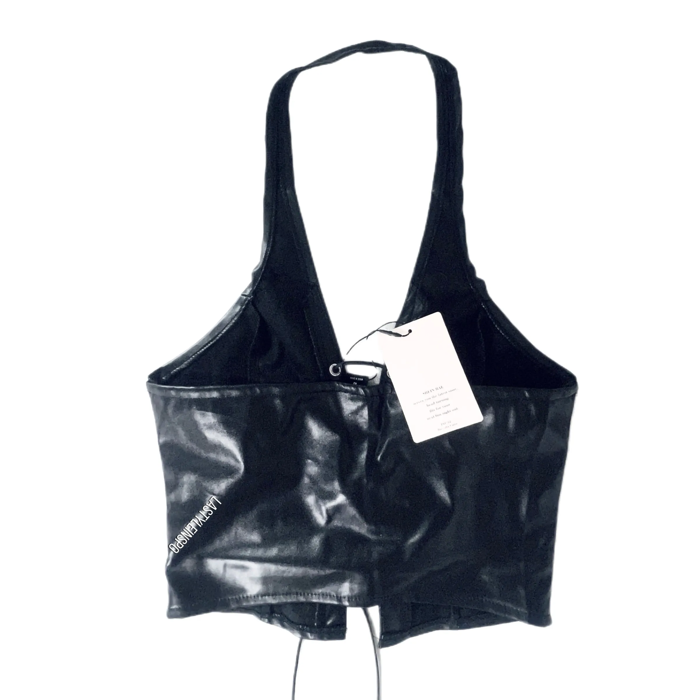 NEW Halter Cross Strap Black XS